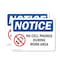 Signmission No Cell Phones During Work Hours Sign With Symbol, 14 in W x Rectangle, Vinyl Decal OS-2PACK-NS-D-1014-L-14425 - alternate 1